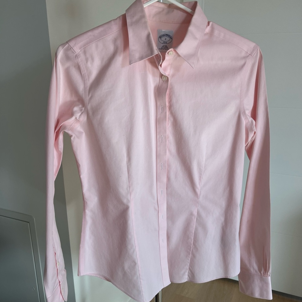 Brooks Brothers no iron cotton Button-Up Dress Shirt
